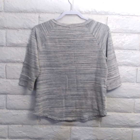 🔴1775 | Heathered top with lace inserts - Picture 3 of 5